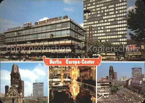 Berlin Europa Center Teilansichten Kat. Berlin