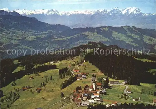 Sulzberg Vorarlberg Bregenzerwald Schweizer Alpen Fliegeraufnahme Kat. Sulzberg