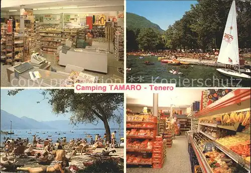 Tenero Camping Tamaro Kiosk Strandpartie Supermarkt Kat. Tenero
