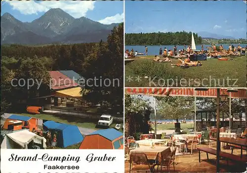 Faakersee Strandcamping Gruber Strandpartie Restauration Kat. Villach