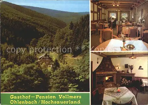 Ohlenbach Gasthof Pension Vollmers Kat. Schmallenberg