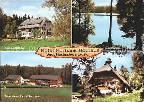 Rothaus Grafenhausen Hotel Kurhaus Schluchtsee Huesli Dependance Alex Moeller Haus  Kat. Grafenhausen
