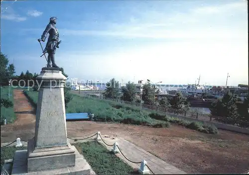 Archangelsk Peter I Denkmal Hafen  Kat. Archangelsk