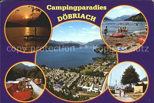 Doebriach Campingparadies Fliegeraufnahme Boot Angeln Kat. Radenthein