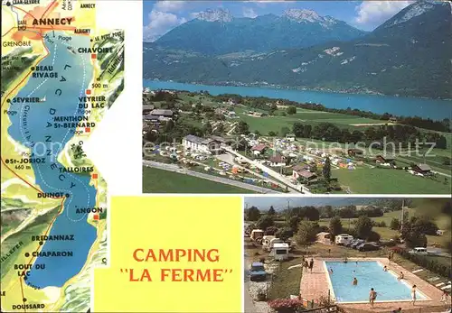 Annecy Haute Savoie Camping La Ferme Chaparon Lathuille Lanfon Kat. Annecy