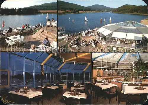 Schieder See Restaurant Cafe Kronenbruch Emmerstausee Kat. Schieder Schwalenberg