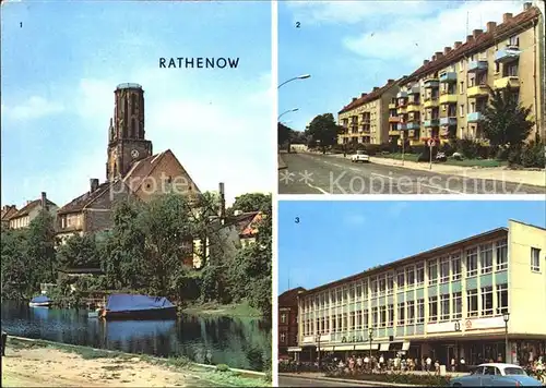 Rathenow Havel Schleuseweg Leninallee Kaufhaus Magnet Kat. Rathenow