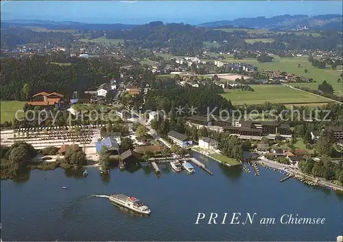 Prien Chiemsee Dampferhafen Schiffanlegestelle Prien Stock  Kat. Prien a.Chiemsee