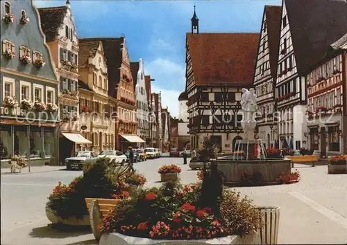 Oettingen Marktplatz Brunnen Kat. Oettingen i.Bay.