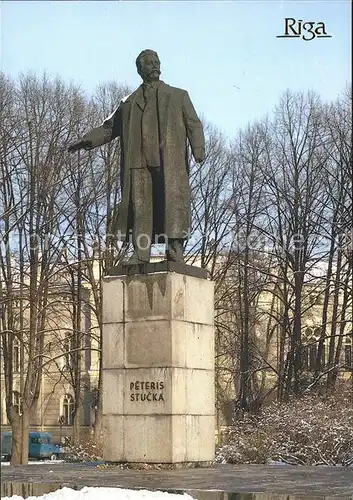 Riga Lettland Statue Peteris Stucka  Kat. Riga