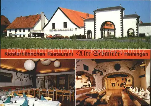 Heiningen Wolfenbuettel Klosterhaehnchen Restaurant Alte Schmiede  Kat. Heiningen