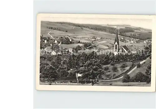 Rechenberg Bienenmuehle Osterzgebirge Blick auf die Kirche Kat. Rechenberg Bienenmuehle