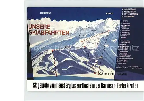 Garmisch Partenkirchen Skigebiete Hausberg Hochalm Kat. Garmisch Partenkirchen
