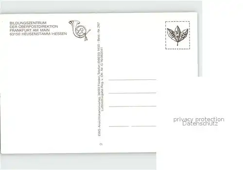 Heusenstamm Bildungszentrum Der Oberpostdirektion Frankfurt Main Kat. Heusenstamm
