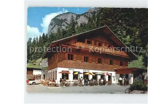 Hinterriss Tirol Gasthaus und Cafe Eng  Kat. Vomp