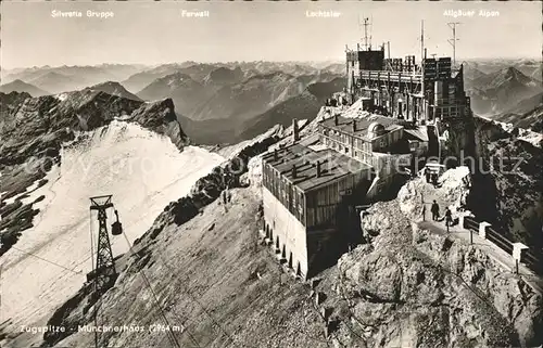 Zugspitze Muenchnerhaus Silvretta Ferwall Lechtaler Allgaeuer Alpen Kat. Garmisch Partenkirchen