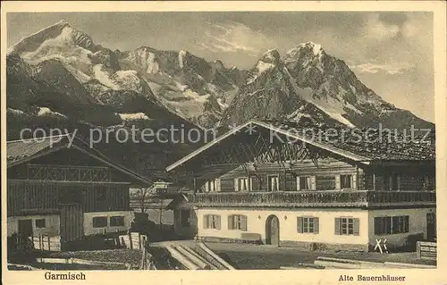 Garmisch Partenkirchen Alte Bauernhaeuser Kat. Garmisch Partenkirchen