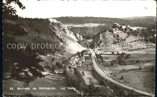 Pontarlier Doubs Les Forts la cluse et mijoux Kat. Pontarlier