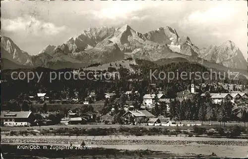 Kruen mit Zugspitze Kat. Kruen