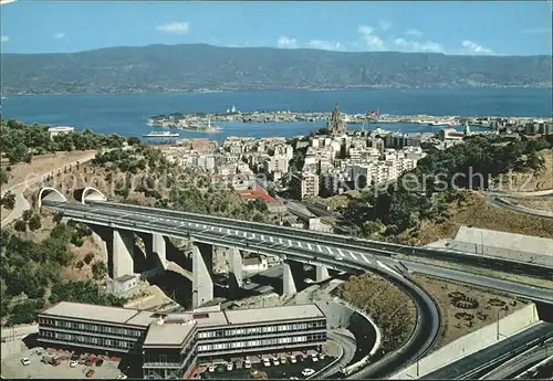 Messina Sicilia Tangenziale Autostrade Panorama  Kat. Messina