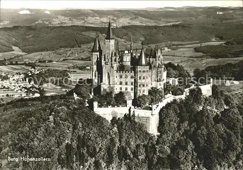 Hechingen Burg Hohenzollern Fliegeraufnahme Kat. Hechingen