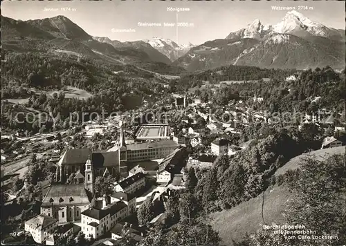 Berchtesgaden mit Jennerbahn vom Cafe Lockstein Kat. Berchtesgaden