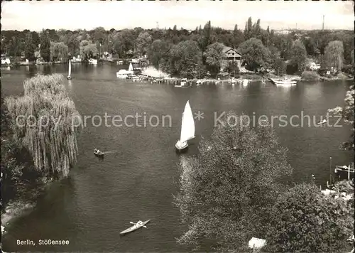 Berlin Stoessensee Bootspartien Kat. Berlin