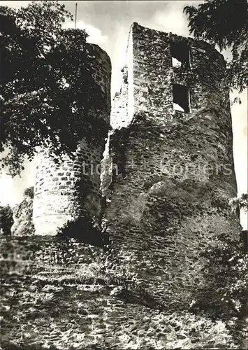 Steinbach Hallenberg Ruine Hallenburg Kat. Steinbach Hallenberg