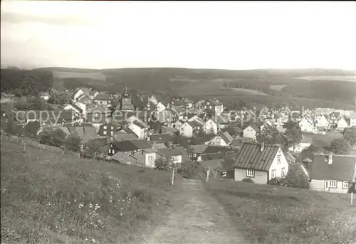 Schnett Panorama Kat. Masserberg Thueringer Wald