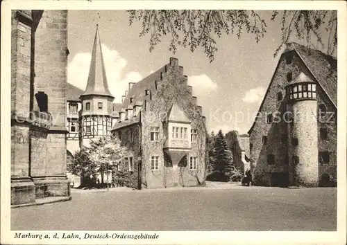 Marburg Lahn Deutsch Ordensgebaeude Kat. Marburg