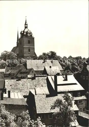 Mittweida Ortsblick mit Kirche Kat. Mittweida