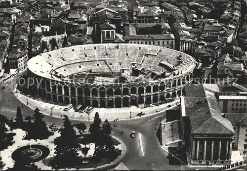 Verona Veneto Amphitheater Fliegeraufnahme Kat. Verona