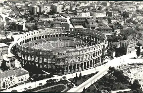 Pula Amphitheater Fliegeraufnahme Kat. Pula