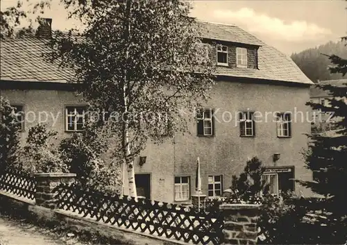 Schmalzgrube Ferienheim Erzgebirgshof VEB Muelsen Kat. Joehstadt