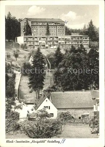 Heidelberg Neckar Klinik Sanatorium Koenigstuhl Kat. Heidelberg