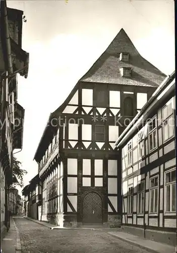 Goslar Moenchshaus Patrizierhaus mit figurenreichem Schnitzwerk an der Tuer Kat. Goslar