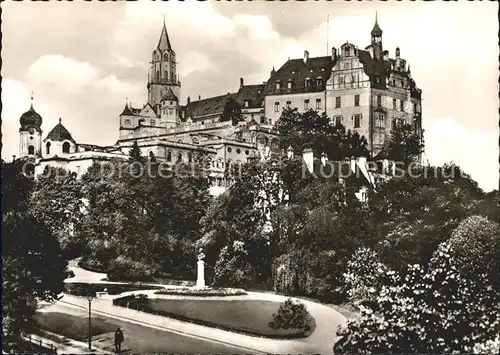 Sigmaringen Schloss Bahnhofseite Kat. Sigmaringen