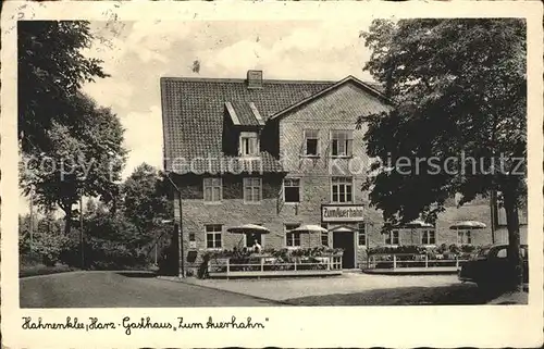 Hahnenklee Bockswiese Harz Gasthaus Zum Auerhahn Kat. Goslar