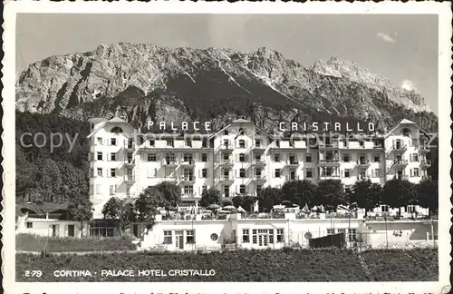 Cortina d Ampezzo Palace Hotel Cristallo Kat. Cortina d Ampezzo