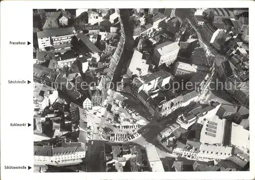 Braunschweig Fliegeraufnahme Pressehaus Schuhstrasse Kohlmarkt Schuetzenstrasse Kat. Braunschweig