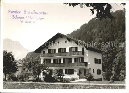 Schruns Vorarlberg Pension Bradlwarter  Kat. Schruns