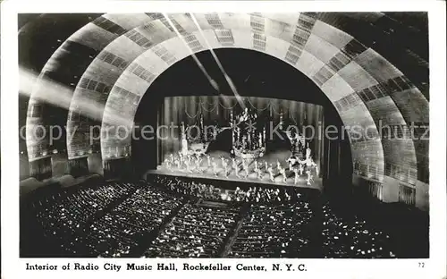 New York City Interior of Radio City Music Hall Rockefeller Center / New York /