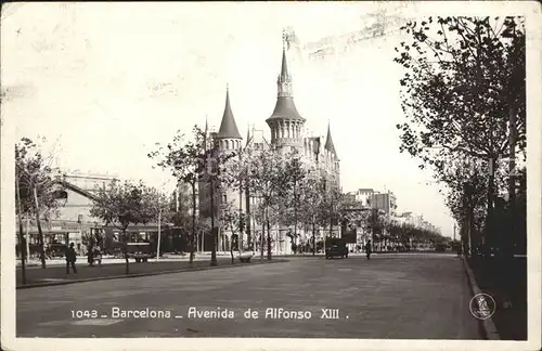 Barcelona Cataluna Avenida de Alfonso XIII Kat. Barcelona