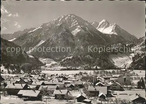 Bad Oberdorf Allgaeuer Alpen mit Breitenberg und Rotspitze Kat. Bad Hindelang