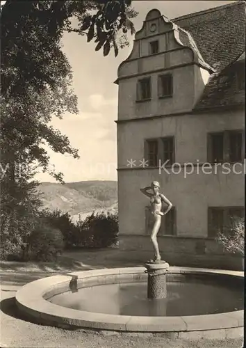 Dornburg Saale Renaissanceschloss Brunnen Kat. Dornburg Saale