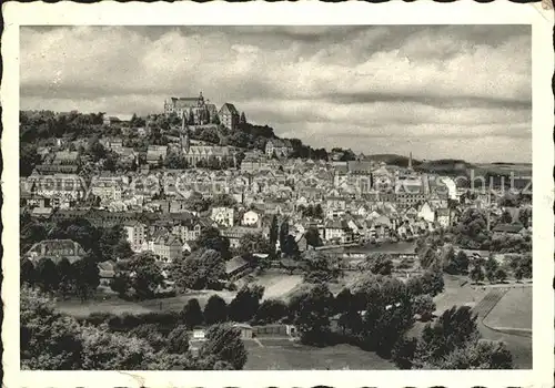 Marburg Lahn Panorama Schloss Kat. Marburg