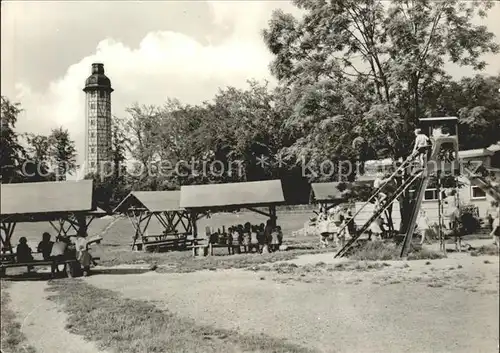 Sondershausen Thueringen HO Gaststaette Zum Possen Kinderspielplatz Turm Kat. Sondershausen