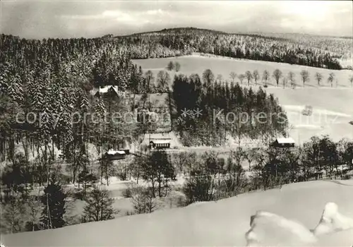 Rechenberg Bienenmuehle Osterzgebirge Winterpanorama Kat. Rechenberg Bienenmuehle