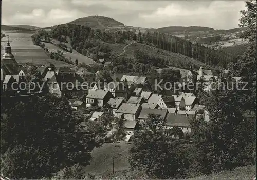 Lauenstein Erzgebirge Ortsblick Kat. Geising