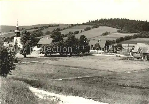 Schellerhau Teilansicht mit Kirche Kat. Altenberg